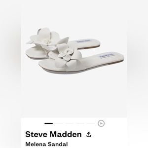 Steve Madden Melena white floral sandal, never worn, no actual tags attached